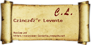 Czinczár Levente névjegykártya